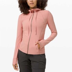 Lululemon Athletica Coral Zip-Up Hoodie . Size 6 Performance activewear .